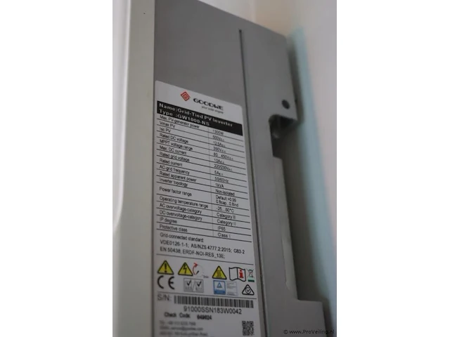 Goodwe gw 1000-ns grid tied pv inverter - afbeelding 4 van  4