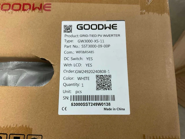 Goodwe gw3000-xs-11 omvormer - afbeelding 3 van  3