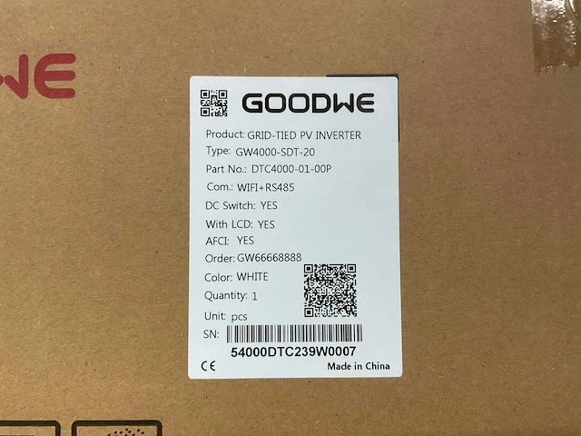 Goodwe gw4000-sdt-20 omvormer - afbeelding 3 van  3