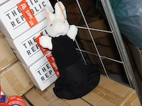 Googel hoed met konijn ook als handpop te gebruiken 10 stuks - afbeelding 5 van  5