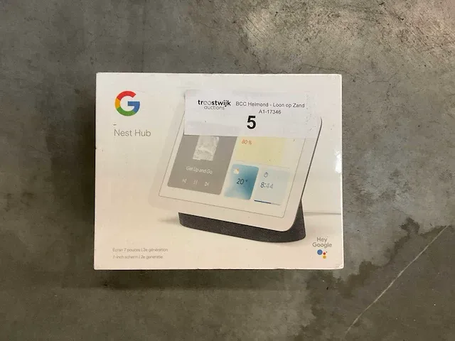 Google nest hub antraciet 2gen - afbeelding 1 van  2