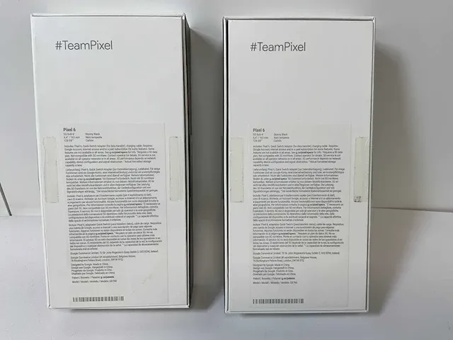 Google pixel 6 - 128 gb - stormy black (2x) - afbeelding 2 van  6