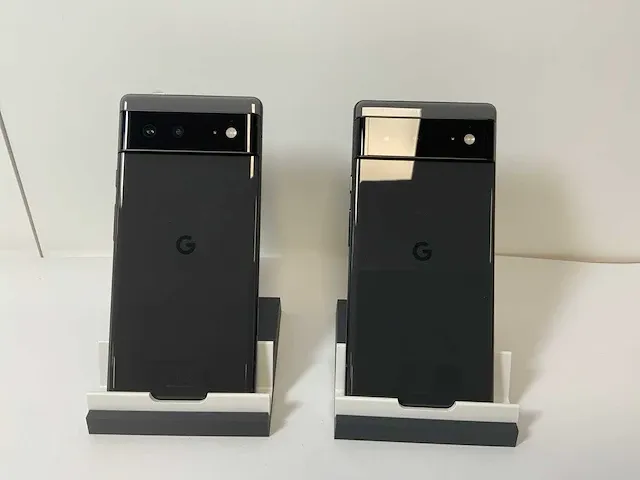 Google pixel 6 - 128 gb - stormy black (2x) - afbeelding 6 van  6