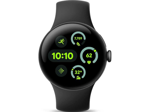 Google pixel watch 3 smartwatch zwart - afbeelding 1 van  2