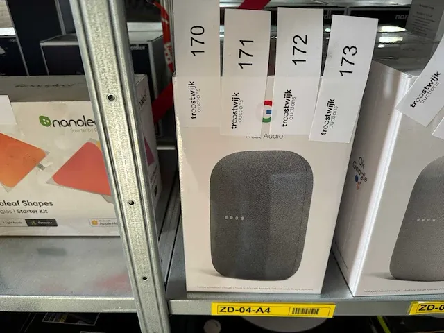 Google smartspeaker nest audio charcoal - afbeelding 2 van  2