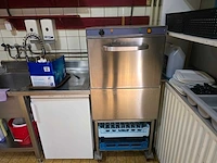 Goos - 500b - glazenvaatwasmachine op mobiel rvs onderstel - afbeelding 1 van  5