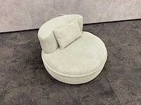Goossens - draaibare relax fauteuil ø100 - pistache - afbeelding 4 van  10