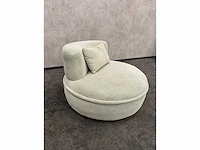 Goossens - draaibare relax fauteuil ø100 - pistache - afbeelding 5 van  10