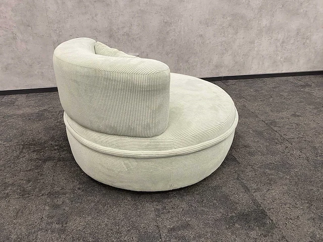 Goossens - draaibare relax fauteuil ø100 - pistache - afbeelding 7 van  10