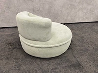 Goossens - draaibare relax fauteuil ø100 - pistache - afbeelding 7 van  10