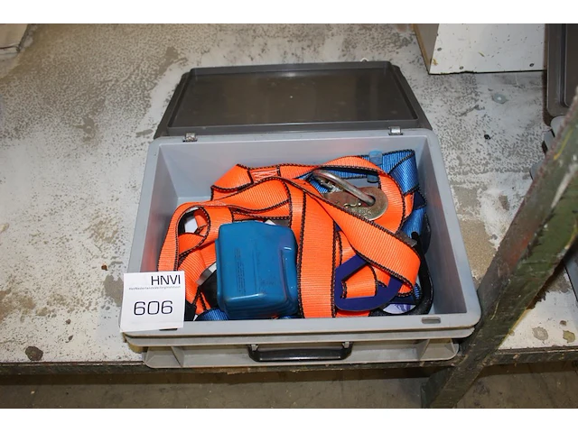 Gordelset ekman safety in kunststof koffer. - afbeelding 1 van  1