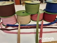 Gordijnen plooiband hakenband mix 7 kleuren totaal 1400m
