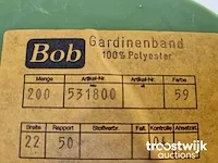 Gordijnen plooiband hakenband mix 7 kleuren totaal 1400m - afbeelding 2 van  4