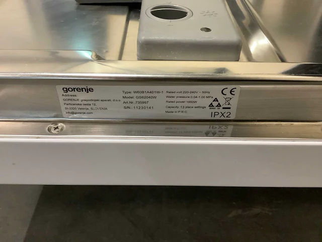 Gorenje w60b1a401w 1 vaatwasser - afbeelding 5 van  8