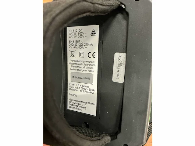 Gossen metrawatt metraline rlo check ohmmeter - afbeelding 4 van  6