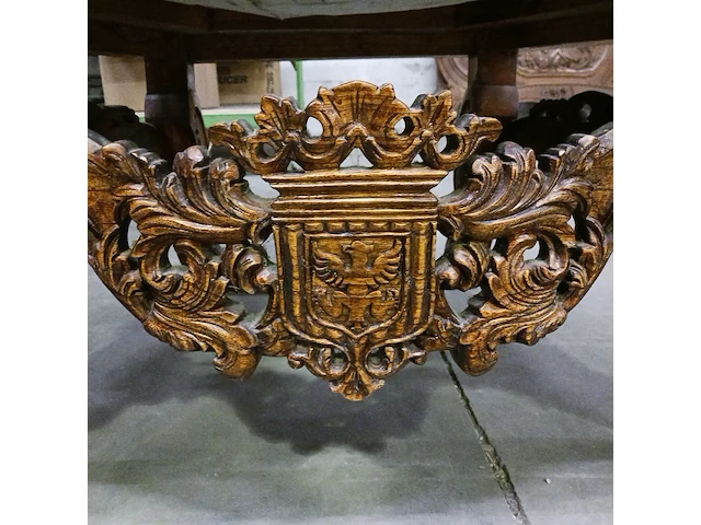 Gotische barok-stijl king & queen lion chair - afbeelding 2 van  16
