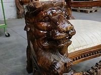Gotische barok-stijl king & queen lion chair - afbeelding 4 van  16