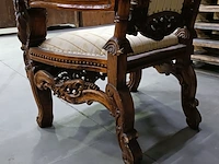 Gotische barok-stijl king & queen lion chair - afbeelding 8 van  16