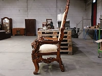 Gotische barok-stijl king & queen lion chair - afbeelding 10 van  16