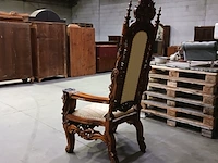 Gotische barok-stijl king & queen lion chair - afbeelding 11 van  16
