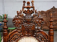 Gotische barok-stijl king & queen lion chair - afbeelding 12 van  16