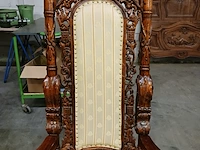 Gotische barok-stijl king & queen lion chair - afbeelding 14 van  16