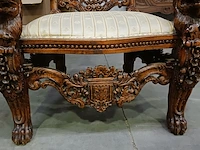 Gotische barok-stijl king & queen lion chair - afbeelding 16 van  16