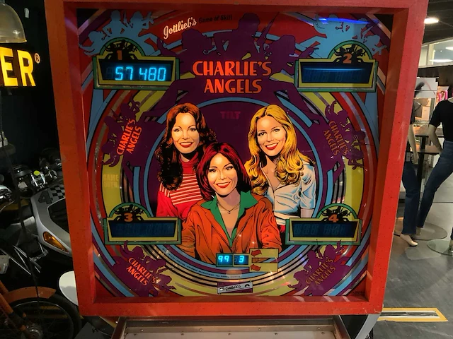 Gottlieb charlie’s angels flipperkast - afbeelding 11 van  14
