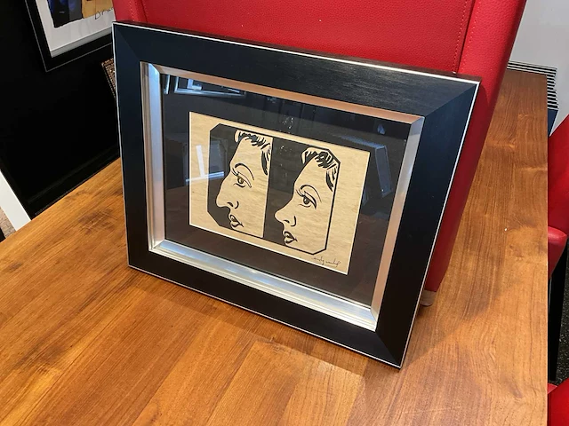 Gouache andy warhol “nose job” - afbeelding 1 van  5
