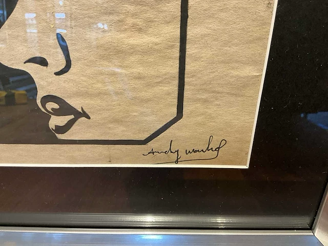 Gouache andy warhol “nose job” - afbeelding 3 van  5