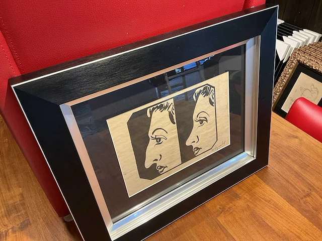 Gouache andy warhol “nose job” - afbeelding 4 van  5
