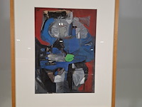 Gouache, a.t. van ravenswaaij, groen 36/51 cm - afbeelding 1 van  7