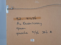 Gouache, a.t. van ravenswaaij, groen 36/51 cm - afbeelding 6 van  7