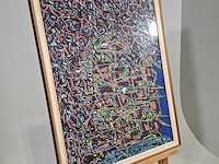 Gouache, b. brouwer, burning of buddhism, 1977 - afbeelding 2 van  7