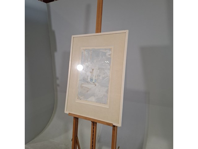 Gouache, g.h. brusse, twee zuilen, 1974 - afbeelding 3 van  6