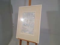 Gouache, g.h. brusse, twee zuilen, 1974 - afbeelding 3 van  6