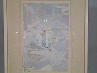 Gouache, g.h. brusse, twee zuilen, 1974 - afbeelding 4 van  6