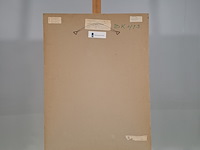 Gouache, g.h. brusse, twee zuilen, 1974 - afbeelding 5 van  6