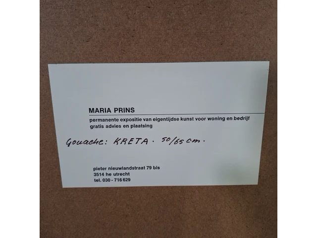 Gouache, m. prins, kreta, 1981 - afbeelding 8 van  8