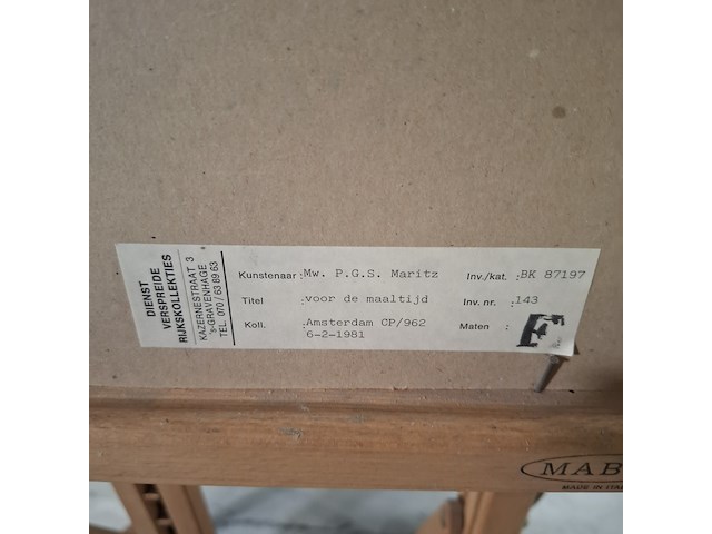 Gouache, n. maritz, voor de maaltijd - afbeelding 2 van  10