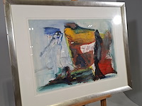 Gouache, pieter defesche, confrontatie, 1978 - afbeelding 2 van  6