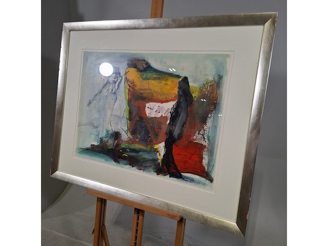 Gouache, pieter defesche, confrontatie, 1978 - afbeelding 3 van  6