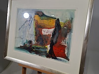 Gouache, pieter defesche, confrontatie, 1978 - afbeelding 3 van  6