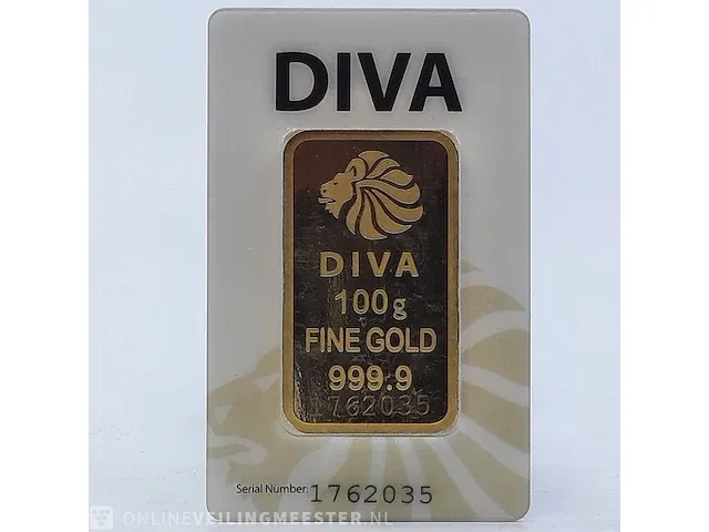 Goudbaar, 100 gram diva - afbeelding 2 van  8