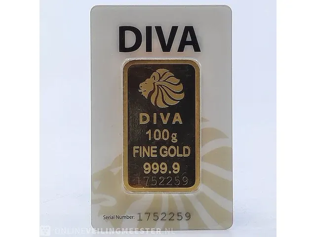 Goudbaar, 100 gram diva - afbeelding 2 van  8