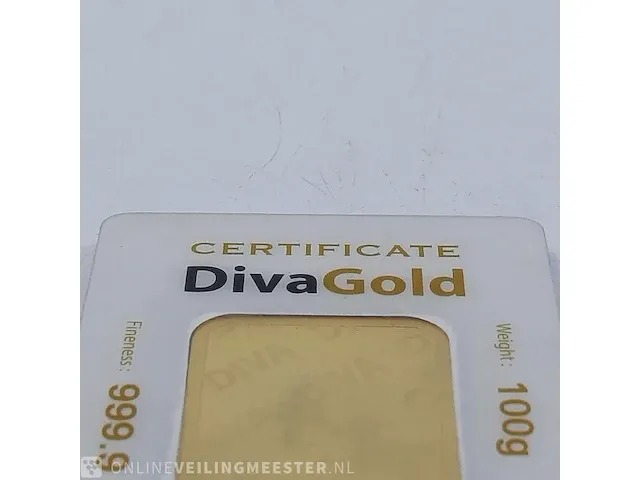 Goudbaar, 100 gram diva - afbeelding 5 van  8