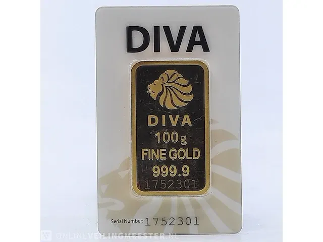 Goudbaar, 100 gram diva - afbeelding 2 van  9