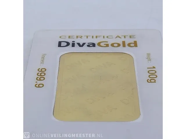 Goudbaar, 100 gram diva - afbeelding 9 van  9