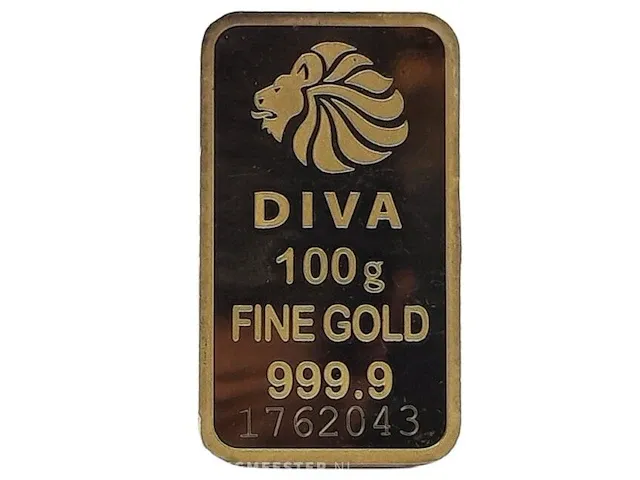 Goudbaar, 100 gram diva - afbeelding 1 van  7