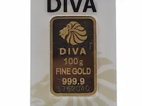 Goudbaar, 100 gram diva - afbeelding 1 van  9